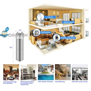 Foto 5 | Foto 5 | Carcasa De Filtro De Agua Amwater De Acero Inoxidable 10x2.5 - Venta Internacional.