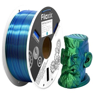 Foto 1 | Foto 1 | Filamento Para Impresora 3d Filaxix Silk Doble Color Pla 1 75 Mm 1 Kg - Venta Internacional.