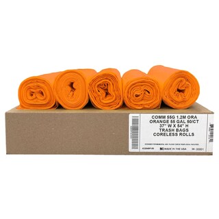 Foto 1 | Foto 1 | Bolsas De Basura Ultrasac Heavy Duty 208 L Color Naranja 50 Unidades 1.5 Mil - Venta Internacional.