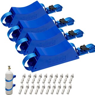 Foto 1 | Foto 1 | Soporte Para Tanque De Propano Yufanya Cilíndrico Montado En La Pared 4 Piezas - Venta Internacional.