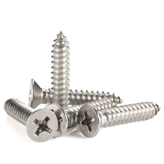 Foto 6 | Foto 6 | Tornillos Para Chapa De Cabeza Plana #10 Tornillos Para Madera Acero Inoxidable 304 18-8 Mellewell - Venta Internacional.