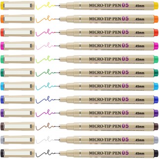 Foto 1 | Foto 1 | Juego De Bolígrafos Attom Tech Art 05 Con Punta De Microaguja 12 Colores - Venta Internacional.