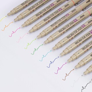 Foto 2 | Foto 2 | Juego De Bolígrafos Attom Tech Art 05 Con Punta De Microaguja 12 Colores - Venta Internacional.