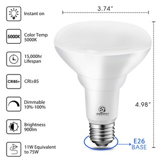 Foto 2 | Foto 2 | Bombilla Led Empotrable E Energetic 75w Br30 900lm 5000k - Venta Internacional.