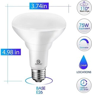Foto 2 | Foto 2 | Bombilla Led Empotrable E Energetic 75w Br30 5000k 900lm - Venta Internacional.
