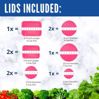 Foto 2 | Foto 2 | Tapas De Repuesto Para Recipientes De Vidrio Pyrex Para Almacenamiento De Alimentos - Venta Internacional.