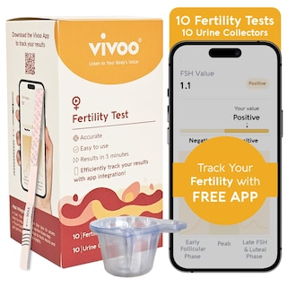 Foto 1 | Foto 1 | Monitor De Fertilidad Vivoo Ovarian Reserve Con Aplicación De 10 Tiras De Fsh - Venta Internacional.