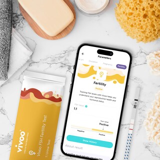 Foto 7 | Foto 7 | Monitor De Fertilidad Vivoo Ovarian Reserve Con Aplicación De 10 Tiras De Fsh - Venta Internacional.