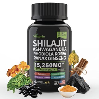 Foto 1 | Foto 1 | Suplemento Vitaxmin Shilajit Y Ashwagandha En Cápsulas 8 En 1 - Venta Internacional.