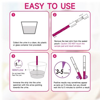 Foto 2 | Foto 2 | Tiras De Prueba De Embarazo Amazewell Hcg Home Early Detection X50 - Venta Internacional.