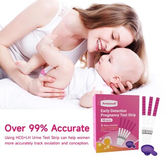 Foto 5 | Foto 5 | Tiras De Prueba De Embarazo Amazewell Hcg Home Early Detection X50 - Venta Internacional.