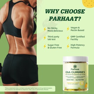 Foto 6 | Foto 6 | Suplemento Parhaat Eaa Gummies 120 Gomitas Sabor Piña - Venta Internacional.