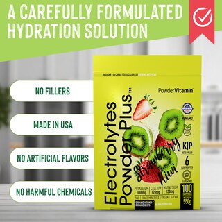 Foto 4 | Foto 4 | Polvo Electrolítico Vitamina Cetogénica Fresa Kiwi 550 G - Venta Internacional.