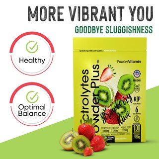 Foto 6 | Foto 6 | Polvo Electrolítico Vitamina Cetogénica Fresa Kiwi 550 G - Venta Internacional.