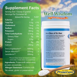 Foto 4 | Foto 4 | Proteína De Suero En Polvo Well Wisdom Immunopro 300 G Sin Sabor - Venta Internacional.