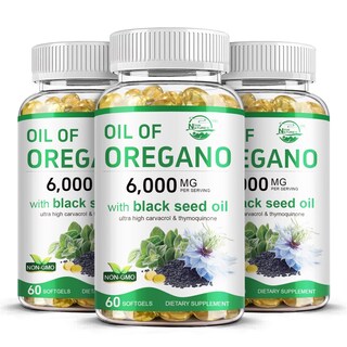 Foto 1 | Foto 1 | Complementa El Paquete De 3 Aceites De Orégano Con Aceite De Semillas Negras De Nature's Live - Venta Internacional.