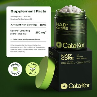 Foto 4 | Foto 4 | Suplemento Cata-kor Liposomal Nad Core Liponad 250 Mg 60 Cápsulas - Venta Internacional.