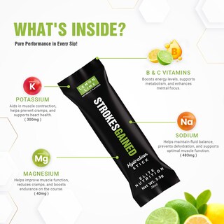 Foto 3 | Foto 3 | Electrolitos Hidratantes En Polvo Strokes Gained Golf Lemon Lime - Venta Internacional.