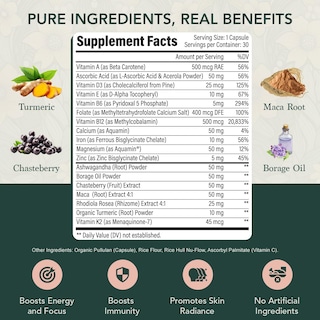 Foto 3 | Foto 3 | Multivitamínico Elements Of Life Para Mujeres Con Metil Folato 60 Cápsulas - Venta Internacional.