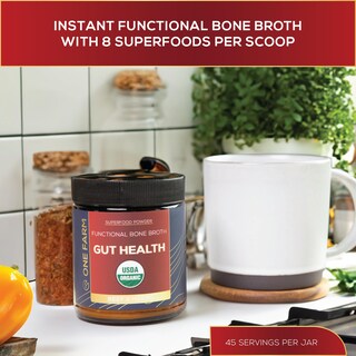 Foto 6 | Foto 6 | Superfood Powder One Farm Gut Health Con Mezcla Prebiótica - Venta Internacional.