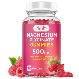 Foto 1 | Foto 1 | Gomitas De Glicinato De Magnesio Dilib Calm 500 Mg Con Calcio 60 Unidades - Venta Internacional.