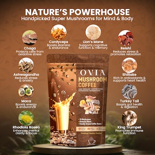 Foto 3 | Foto 3 | Café Con Hongos Ovia 3500 Mg Orgánico 10 Hongos Para Bajar De Peso - Venta Internacional.