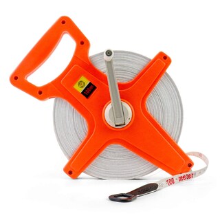 Foto 1 | Foto 1 | Cinta Métrica Qwork Bobina Abierta 1/2 X 100 M Fibra De Vidrio Engineer - Venta Internacional.