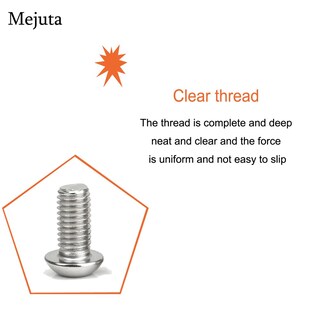 Foto 5 | Foto 5 | Tornillos Metuja M8-1 25 X 25 Mm Con Cabezal De Botón  50 Unidades - Venta Internacional.