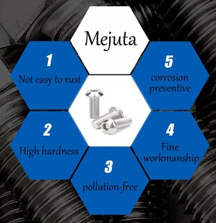 Foto 7 | Foto 7 | Tornillos Metuja M8-1 25 X 25 Mm Con Cabezal De Botón  50 Unidades - Venta Internacional.