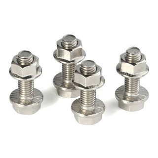 Foto 6 | Foto 6 | Tornillos De Cabeza Hexagonal Con Bridas M6 X 12 Mm Con Tuercas De Brida Dentadas - Venta Internacional.