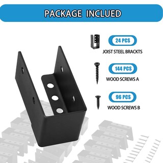 Foto 4 | Foto 4 | Colgador De Viguetas Oculto Yvhfwoy 2x4 24 Piezas De Acero Q235b - Venta Internacional.