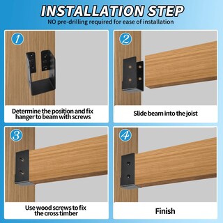 Foto 5 | Foto 5 | Colgador De Viguetas Oculto Yvhfwoy 2x4 24 Piezas De Acero Q235b - Venta Internacional.