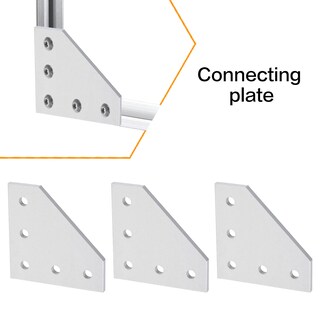 Foto 5 | Foto 5 | Placa De Unión Para Soporte De Esquina 4040 Aluminio En Forma De L Juego De 6 Piezas - Venta Internacional.