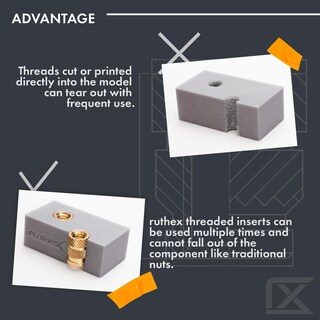 Foto 5 | Foto 5 | Caja Surtida De Insertos Roscados Ruthex M2 M3 M4 M5 - 70 100 50 50 - Venta Internacional.