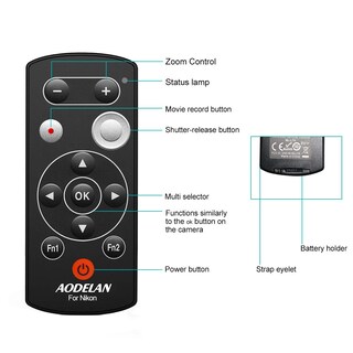 Foto 7 | Foto 7 | Disparador Inalámbrico Remoto De Cámara Para Nikon Coolpix B600 A1000 P1000 Z50 - Venta Internacional.
