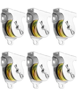Foto 7 | Foto 7 | Polea De Montaje En Pared Qwork 6 Unidades Ranura En V De 1 5 Cm Para Cables De 3/8 - Venta Internacional.