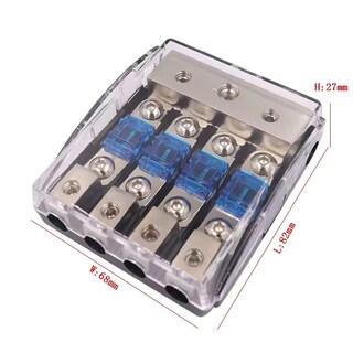 Foto 3 | Foto 3 | Bloque De Distribución De Portafusibles De 4 Vías 60 A Con Fusible Mini Anl - Venta Internacional.