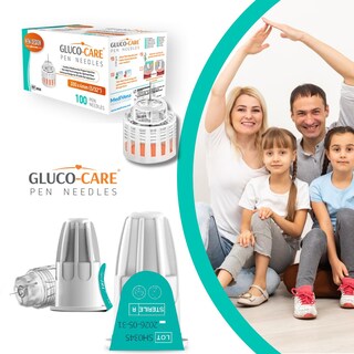 Foto 3 | Foto 3 | Puntas Para Bolígrafos Gluco-care Plus 33 G X 4 Mm Ajuste Universal 100 Unidades - Venta Internacional.