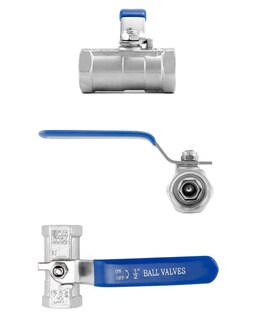 Foto 4 | Foto 4 | Válvula De Bola Qwork 1/2 Npt De Acero Inoxidable 304 Paquete De 4 - Venta Internacional.