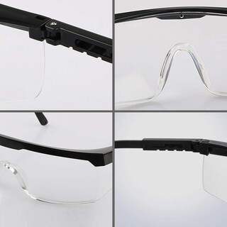 Foto 5 | Foto 5 | Gafas De Seguridad Hanchs Ajustables De Visión Amplia Paquete De 5 Negras - Venta Internacional.