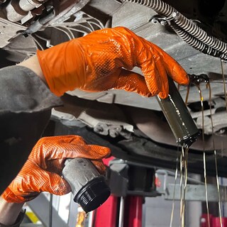 Foto 5 | Foto 5 | Guantes Desechables Titanflex Heavy Duty De Nitrilo Naranja 6 Ml - Venta Internacional.