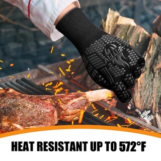 Foto 3 | Foto 3 | Guantes De Barbacoa Fitfiv De Silicona Extremadamente Resistentes Al Calor Y Antideslizantes - Venta Internacional.