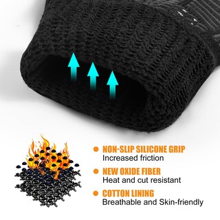 Foto 5 | Foto 5 | Guantes De Barbacoa Fitfiv De Silicona Extremadamente Resistentes Al Calor Y Antideslizantes - Venta Internacional.