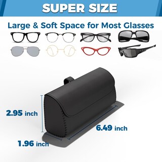 Foto 3 | Foto 3 | Funda De Piel Para Gafas De Sol Roson Para Visera De Coche Color Negro - Venta Internacional.