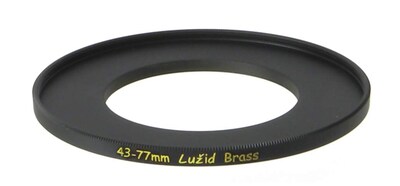 Foto 1 | Foto 1 | Adaptador De Filtro Step Up Ring Lužid Latón De 43 Mm A 77 Mm - Venta Internacional.
