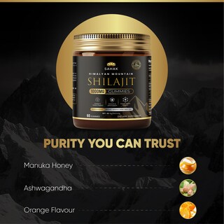 Foto 7 | Foto 7 | Gomitas Shilajit Sahak Orgánicas Del Himalaya Con Ashwagandha 60 Unidades - Venta Internacional.