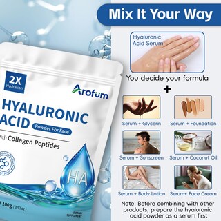 Foto 6 | Foto 6 | Sérum Hidratante Arofum Diy En Polvo De Ácido Hialurónico 100 G - Venta Internacional.