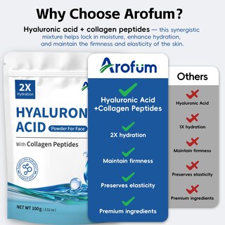 Foto 7 | Foto 7 | Sérum Hidratante Arofum Diy En Polvo De Ácido Hialurónico 100 G - Venta Internacional.