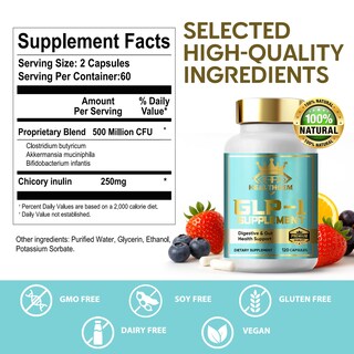 Foto 5 | Foto 5 | Suplemento Healthgem Glp-1 Support Con Probióticos 120 Cápsulas - Venta Internacional.