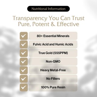 Foto 2 | Foto 2 | Suplemento Pürblack Live Resin True Gold Shilajit 60 Porciones - Venta Internacional.